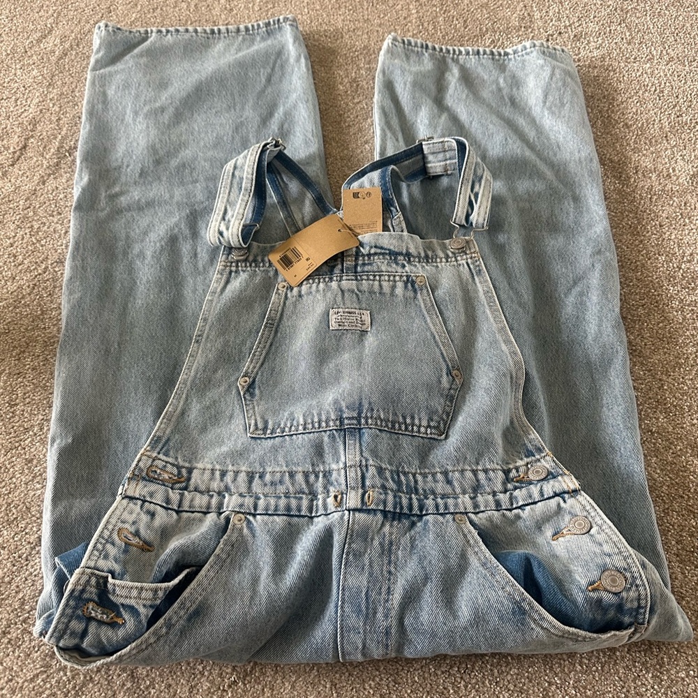 Levi's Blue Denim Overalls Classic Design